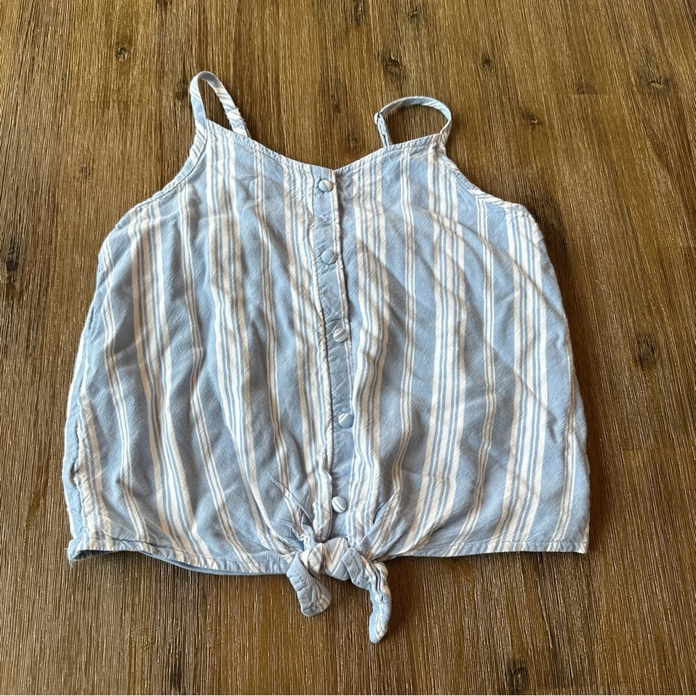 3/20$ Abercrombie Kids Blue Striped Camisole Top size 11/12
